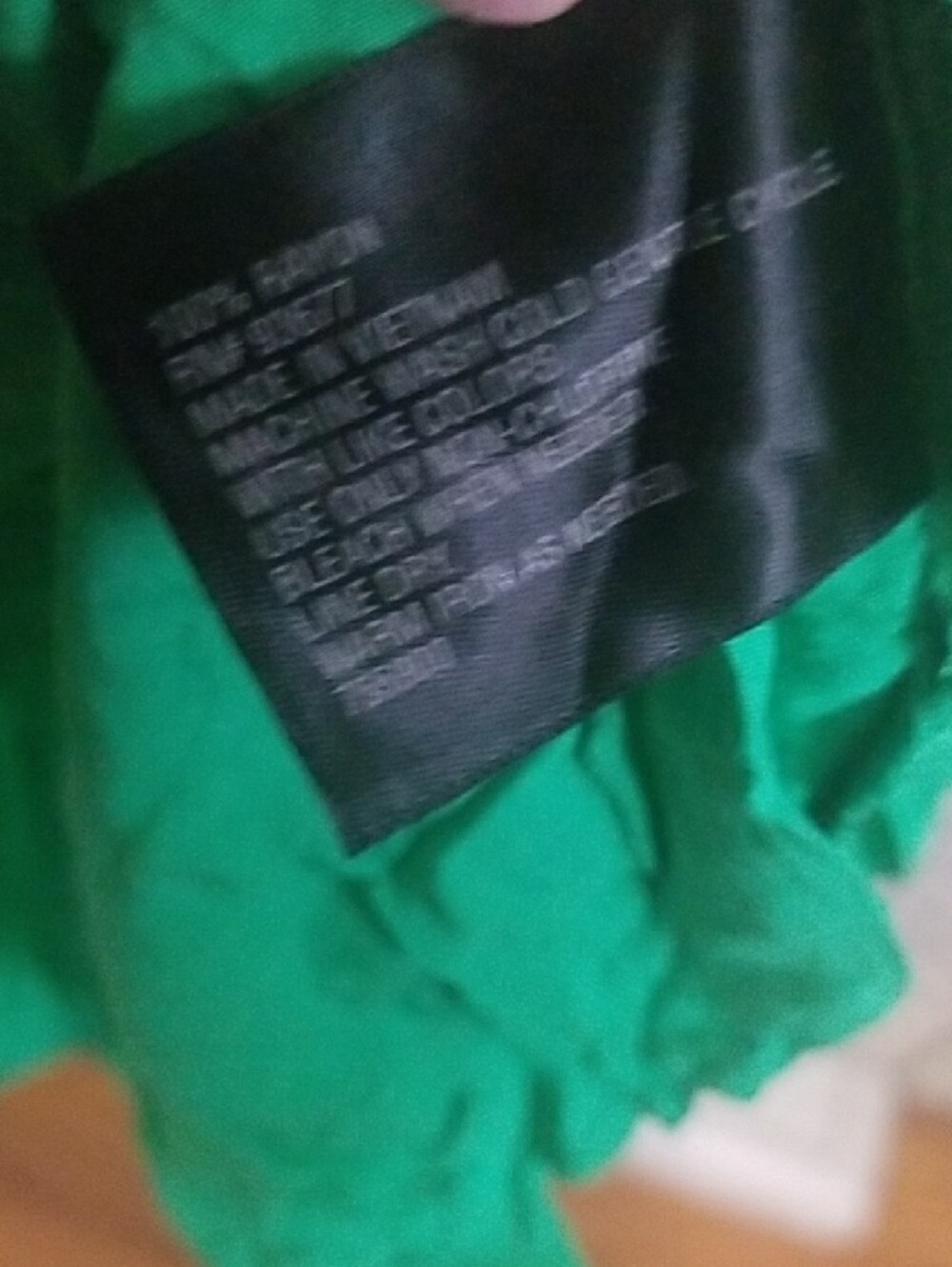 Worthington Bright Green Long-Sleeve Button-Front Blouse - Picture 6 of 6
